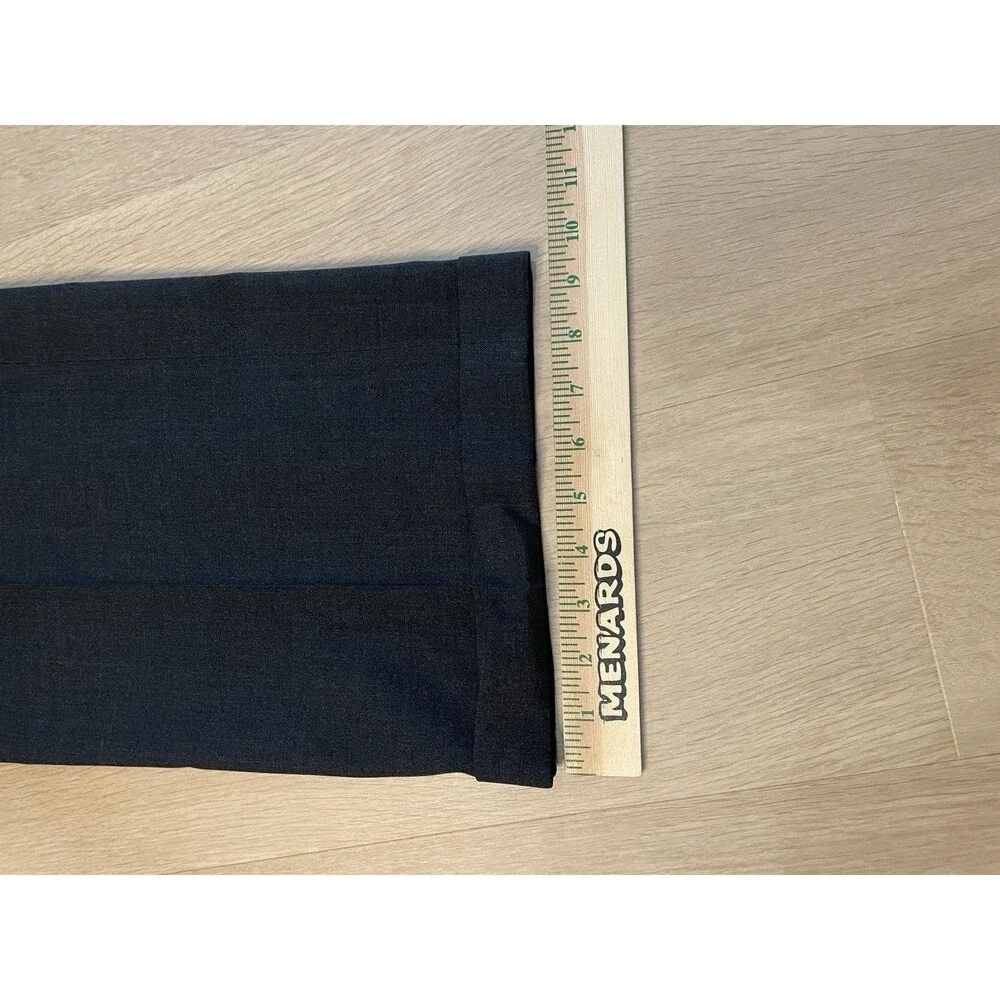 Polo Ralph Lauren Mens Black Pleated Dress Pants Cuffed Trouser Classic Fit